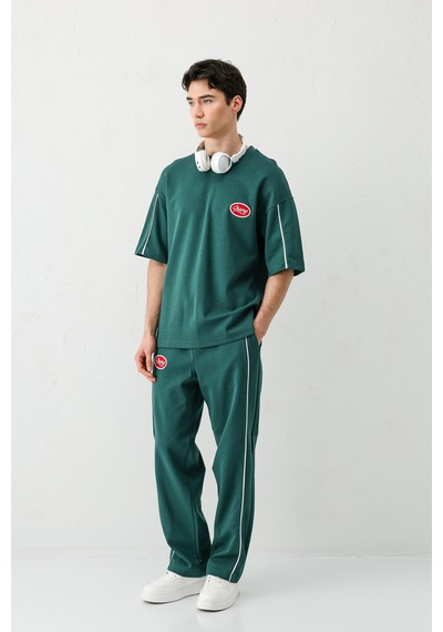 Oversize Baskılı Eşofman Takım V90-21 Çok Renkli