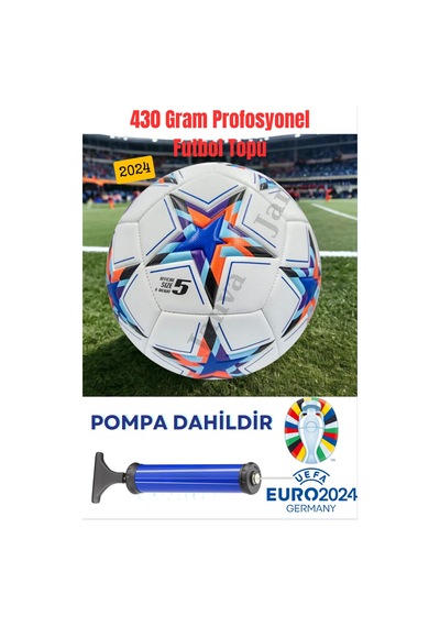 Janva Pompalı Fifa European Red Şampiyonlar Ligi Özel Tasarımı Futbol Topu Lazer Kesim 430 gram 1.kalite Beyaz
