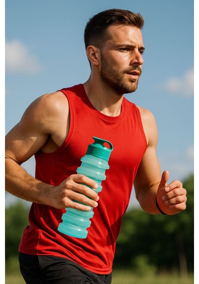 750 Ml Renkli Kapaklı Plastik Sporcu Su Matarası Taşınabilir Şeffaf Matara-mor Mor Plastik Diğer