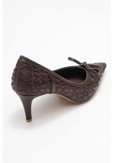 Luvishoes Luvi Shoes Camden Kahverengi Desenli Fiyonklu Kadın Topuklu Ayakkabı Kahverengi Luvishoes Luvi Shoes Camden Kahverengi Desenli Fiyonklu Kadın Topuklu Ayakkabı Kahverengi