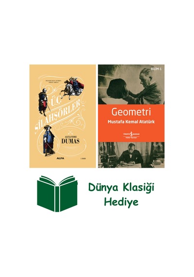 Üç Silahşörler Ciltli + Geometri + Dünya Klasiği Hediye