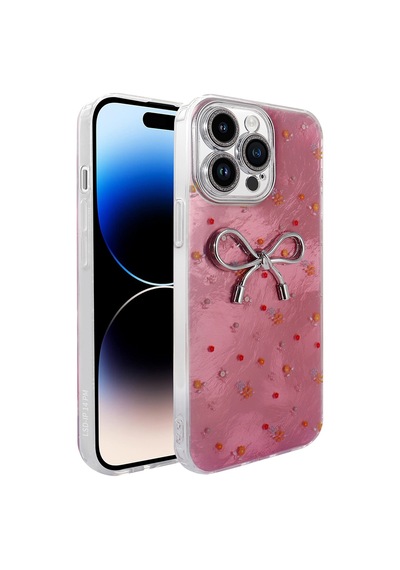 Apple Uyumlu iPhone 14 Pro Max Kılıf Kamera Korumalı Figürlü Zore Ponti Silikon Kapak - Açık Pembe AÇIK PEMBE