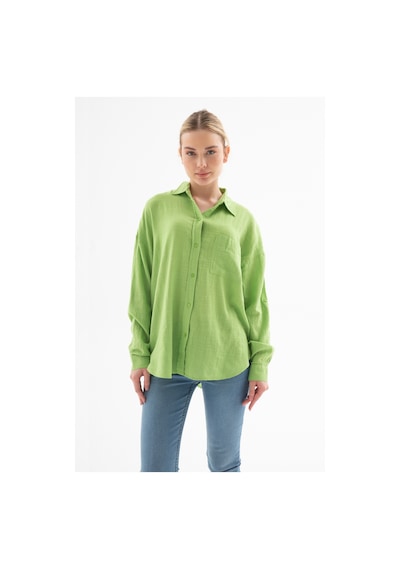 Fashion Friends Bayan Gömlek 25y0245k1 Yeşil Yeşil