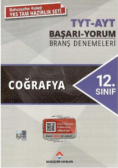 Bahçeşehir Yayınları 12. Sınıf Tyt - Ayt Coğrafya Başarı - Yorum Branş Denemeleri