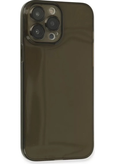 Newface  Apple  Uyumlu iPhone 13 Pro Kılıf Fly Lens Silikon - Siyah