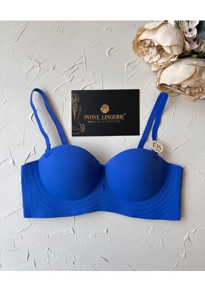 Lady Baby Straplez Kesim Destekli Dikişsiz Balensiz Toparlayıcılı Saks