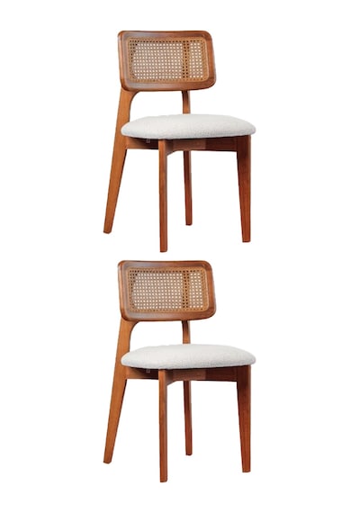 Kuzey Sandalye Ahşap Gürgen 2 Li Set Cafe,restaurant,mutfak,salon,yemek Odası Sandalyesi Ceviz