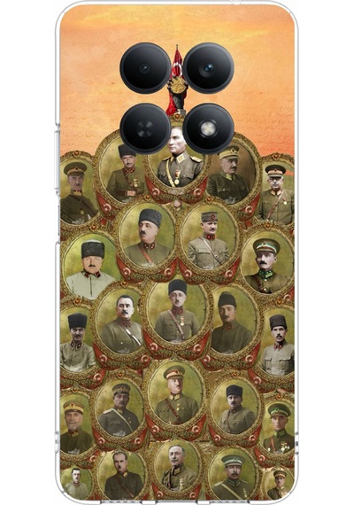 Redmi Note 15 4g Uyumlu Atatürk Ve Kurtuluş Savaşı Komutanları Baskılı Silikon Kılıf Renkli