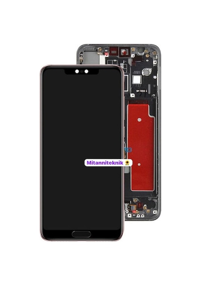 Huawei P20 Pro Lcd Ekran Dokunmatik Çıtalı Oled Siyah