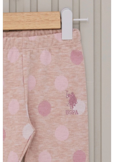 U.S. Polo Assn. Kız Bebek 3lu Takım - Krem Krem