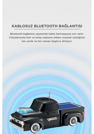 Özel Üretim Hediyelik Radyo Parti Kamyon Tasarımlı D44 Siyah