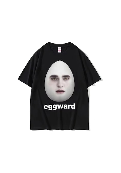 Tarzsokak Beyaz Sıcak Alacakaranlık Eggward Komik Meme Edward Cullen Parodi Mizah Tshirt Siyah