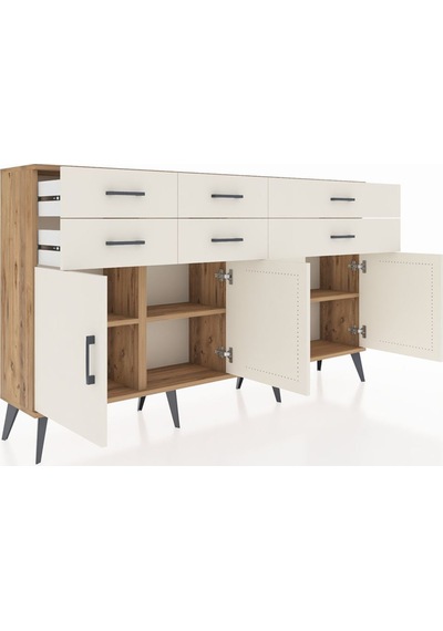Arges Konsol 3 Raflı 6 Çekmeceli 4 Kapaklı 176x30x99 Çam-aytaşı Aytası - Atlas Çam Arges Konsol 3 Raflı 6 Çekmeceli 4 Kapaklı 176x30x99 Çam-aytaşı Aytası - Atlas Çam