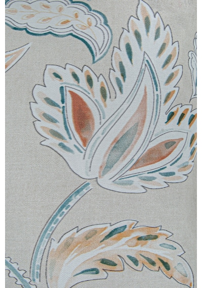Duck Çiçekli Kırlent Kılıfı Bej 40x40 Bej
