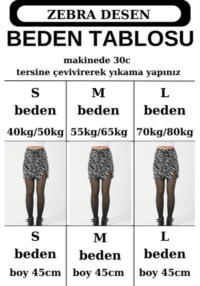 Mrmpro Spor Mini Etek Zebra Desen Jakar Kışlık Kumaş S / Gri.siyah Gri.siyah Gri - Siyah