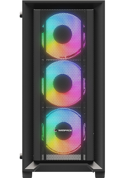 Rampage Voyager 750W 80+ Bronze Rgb Fan Atx Siyah Mıd Tower Oyuncu Kasası