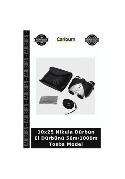10x25 Nikula Dürbün El Dürbünü 56m/1000m Tosba Model Gezi Malzemesi Doğa Ekipmanı Seyahat Aleti Diğer