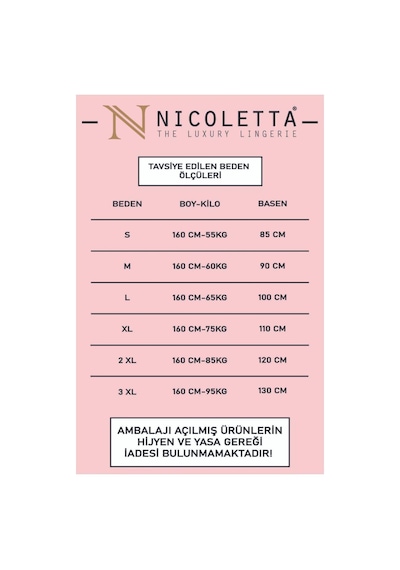 Nicoletta Kadın Külot 5 Li Paket Yüksek Bel Pamuklu Likrali Vizon VİZON