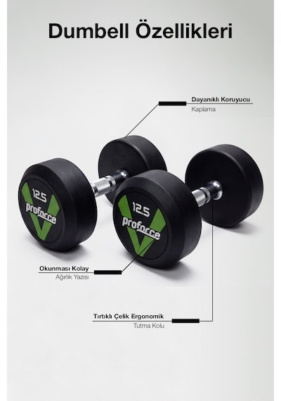 Proforce Dambıl Ağırlık Db12,5 Tek Adet
