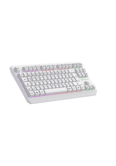 Gamebooster G75 Elya Rainbow Aydınlatmalı Beyaz Tkl Membrane Oyun