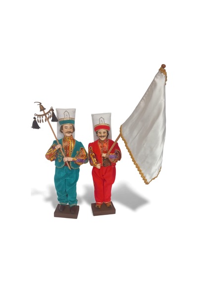Mehter Takımı 7 Adet Kitre Bebek Mehter Bando Set 7 Adet