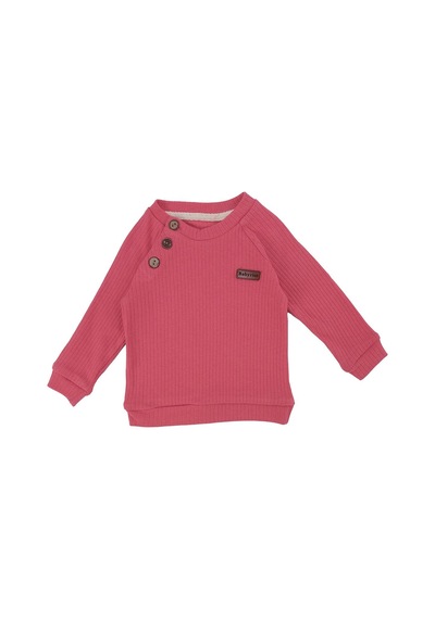 Bebelop Unisex Bebek Raporlu Basic Düğme Detaylı 2'li Alt Üst Takım 001