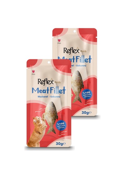 Meat Fillet Yetişkin Kediler İçin Ödül Maması Uskumru 30 Gr İkili Paket