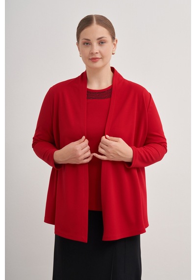 Aker 24aw23607112 Büyük Beden Tween Set 24aw23607112 008 Kırmızı Kırmızı