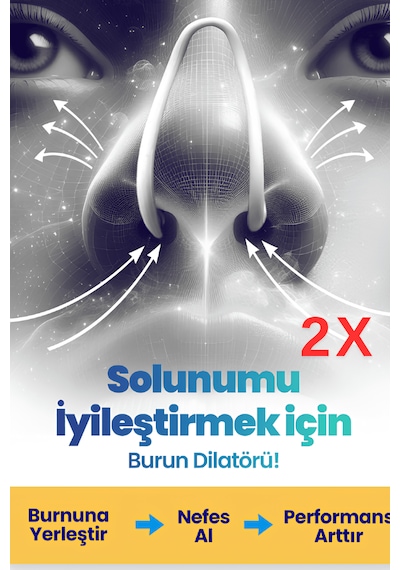 Noclos Nefes Açmayı Destekleyen Burun Dilatörü 2'li