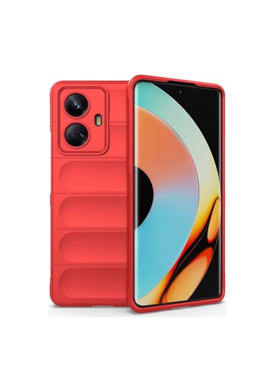 Realme 10 Pro 5g Kılıf Optimum Silikon - Kırmızı Bz8683140575038