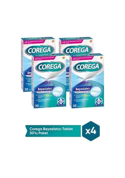 Super Corega Beyazlatıcı Tb 30 Adet 4 Adet