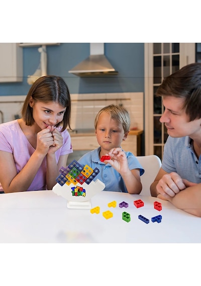 Tetra Kule Denge Oyuncağı Eğitici Kutu Oyuncak Tetris Kule Tetra