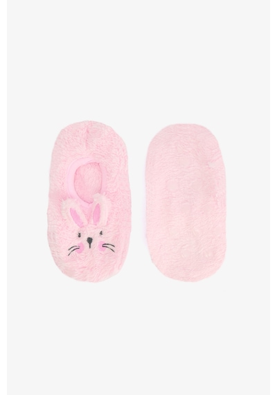 Penti Pembe Kız Çocuk Rabbit Tavşan Nakışlı Aksesuarlı Kaymaz Tabanlı Ev Çetiği