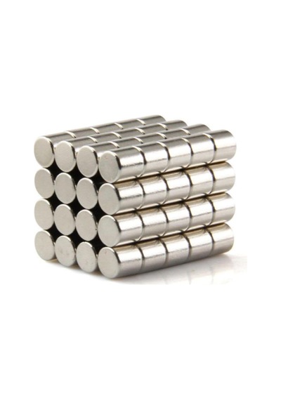 Dünya Magnet 25 Adet Çap 5mm X Kalınlık 5mm Silindir Güçlü Neodyum Mıknatıs