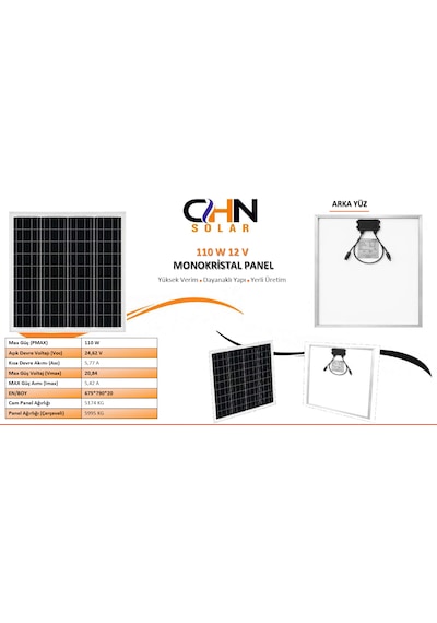 Chn110w-12v Güneş Paneli