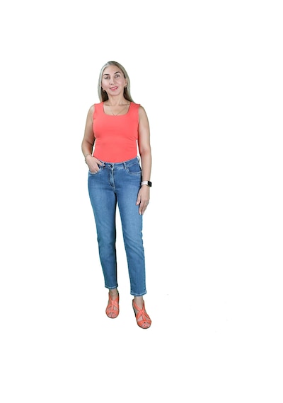 Kadın Orta Mavi Mom Jeans Orta Mavi