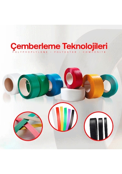 ONUR AMBALAJ 12MM SİYAH OTOMATİK MAKİNA ÇEMBERİ 2000 METRE