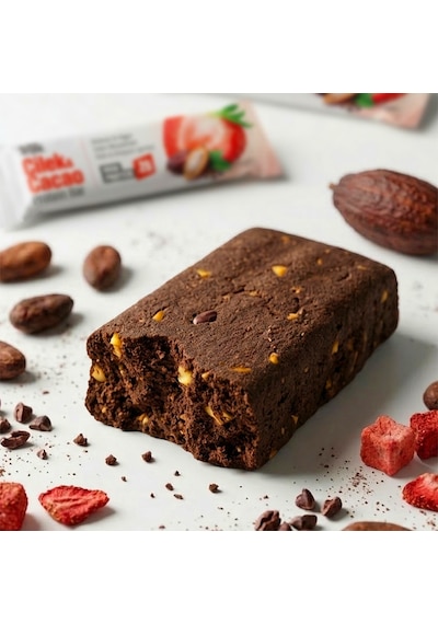Çilek Ve Kakao Aromalı Protein Bar 45 G Protein İçeren Atıştırmalık Ve Sporcu Barı 6 Adet