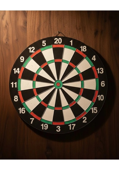 15 İnç Dart Tahtası Seti Dayanıklı Yapı 4 Metal Dart Oku