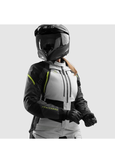 Rebelhorn Hardy 3.0 Kadın Motosikllet Montu Siyah - Gri - Sarı