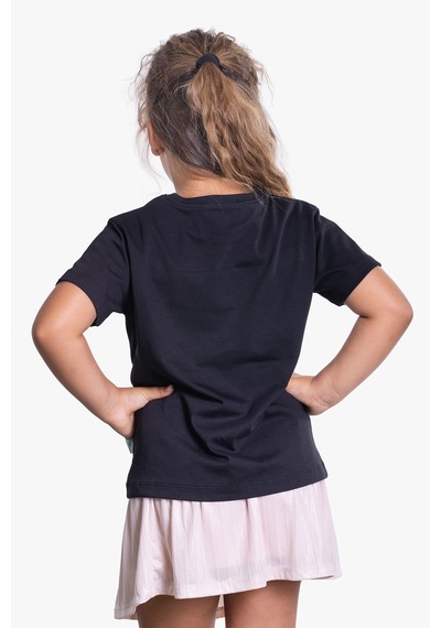 Little's World The Beach Unisex Çocuk Tshirt Siyah