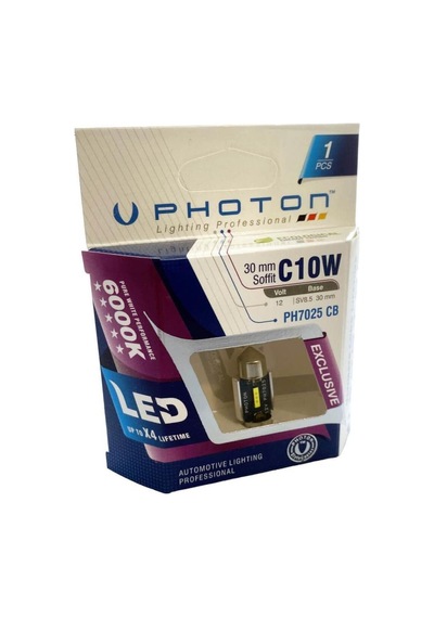 Photon Ampul C10w 12-24v Exclusive Cb 31mm Sofit Led Tekli Blister - Pht Ph7025 B1