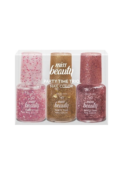 Miss Beauty Party Time Trio Nail Colors Oje 1 X 3 Adet