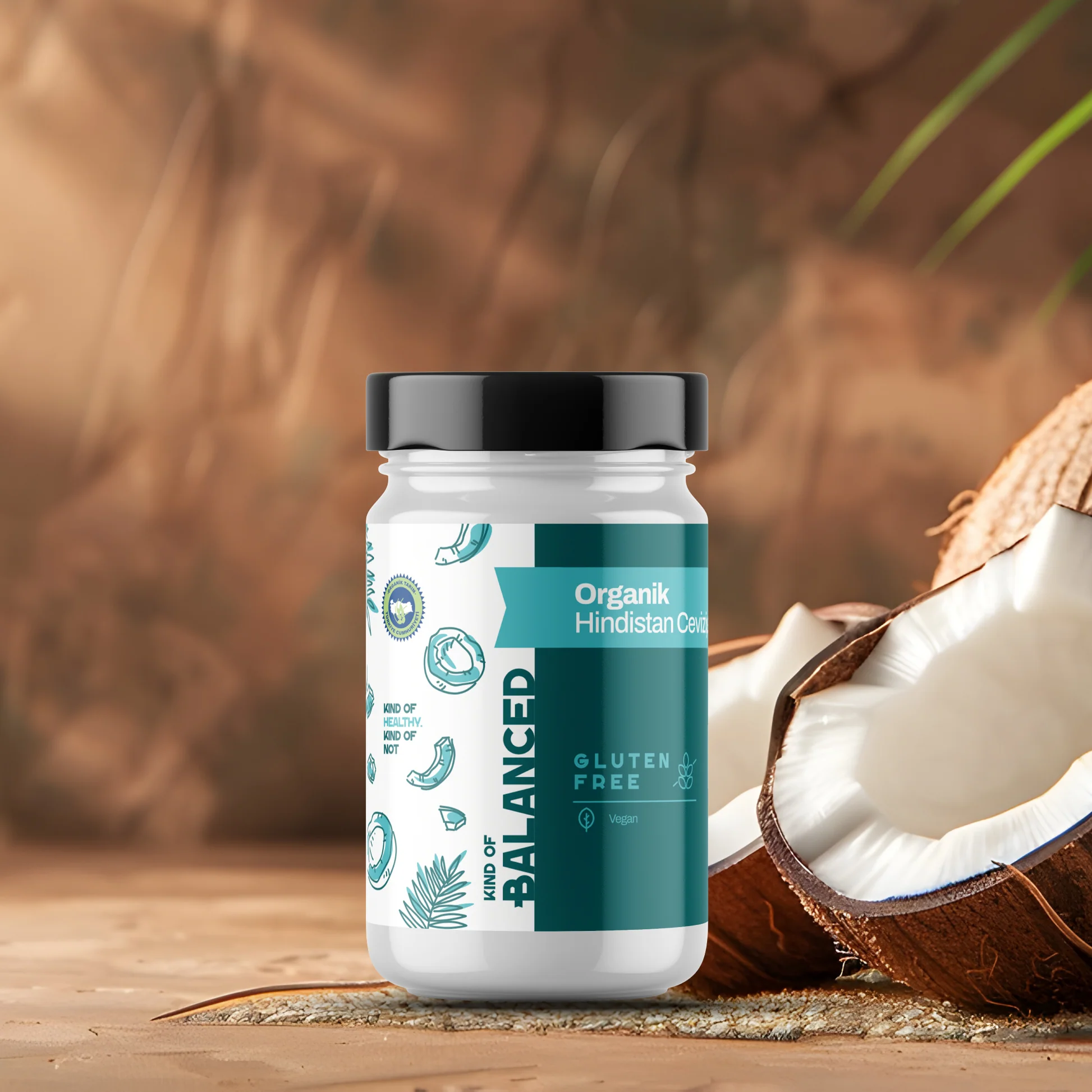 Organik Hindistan Cevizi Yağı 150 Ml Organik Sertifikalı 150 G
