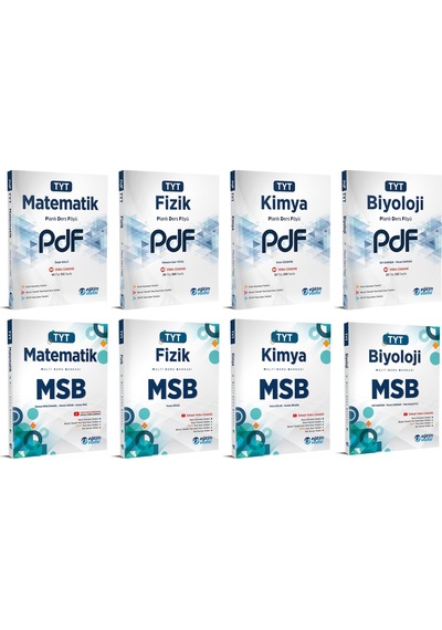 Eğitim Vadisi Tyt Matematik + Fizik + Kimya + Biyoloji Pdf + Msb Seti 8 Kitap 2023