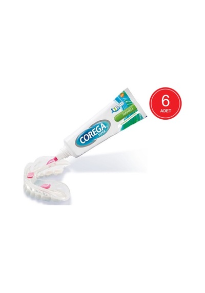 Corega Super Naneli Diş Protezi Yapıştırıcı Krem 6 x 40 G