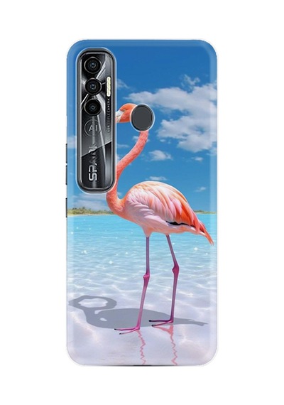 Tecno Spark 7 Pro Kılıf Boutique Baskılı Resimli Okaynus Ve Flamingo Pcode -093