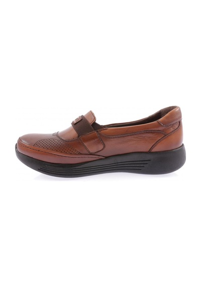 Dgn 1035-23y Kadin Dolgu Taban Cirtli Comfort Ayakkabi 1035-1506-R1755 Taba