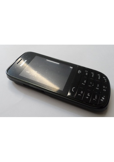 Nokia Asha 202 Kapak Siyah + Tuş Takımı Arka Kapak Ön Kapak