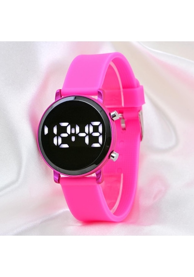 Pinkoli Pembe Led Büyük Kız Çocuk Kol Saati ST-304123
